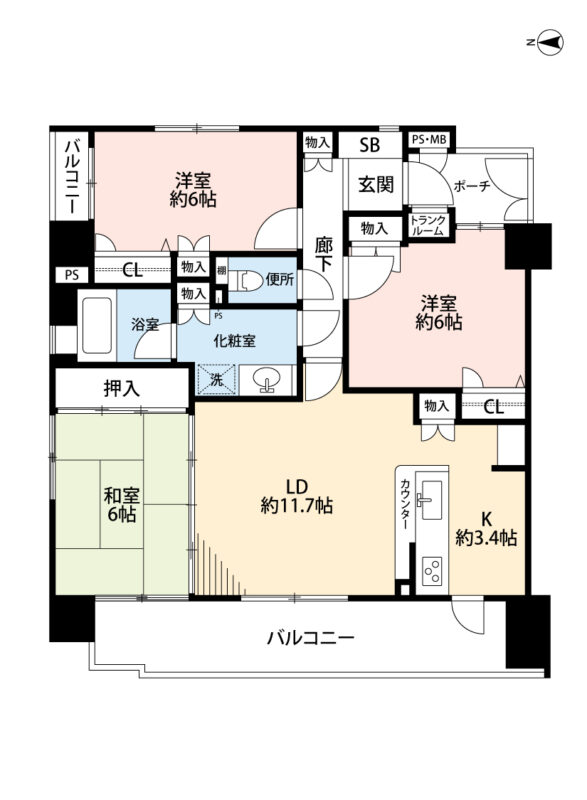 亀阜小・紫雲中校区の中古マンションです。